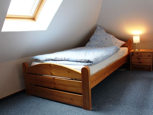 Ferienwohnung Tag am Strand – Schlafplätze für Kinder oder Mitreisende im Dachstudio