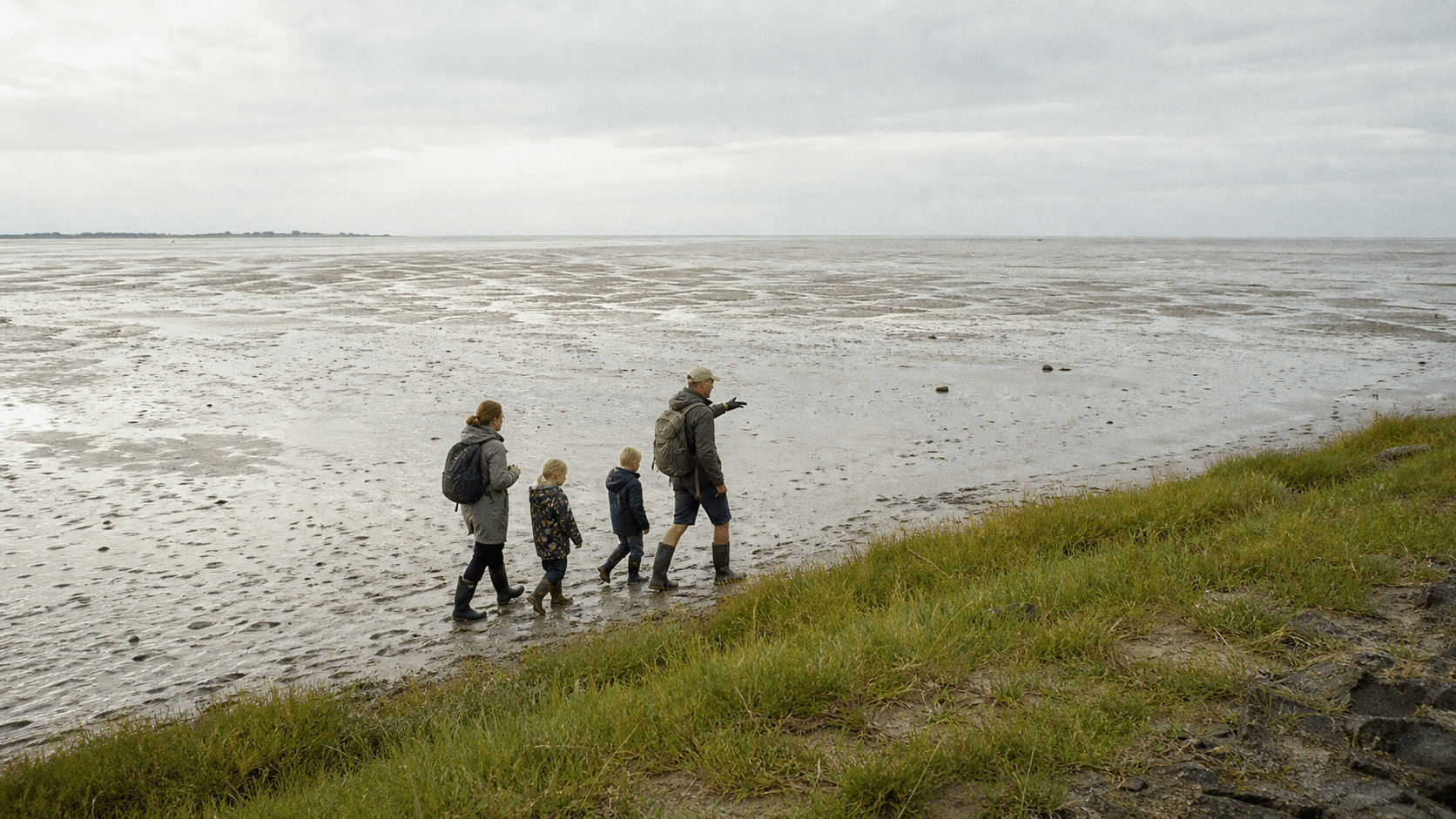 Ferienwohnung in Norddeich mit Hund – Urlaubsszene in Ostfriesland